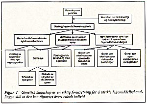 Figur 1    Genetisk kunnskap er en viktig forutsetning for &aring; utvikle legemiddelbehandlingen slik at den kan tilpasses hvert&hellip;