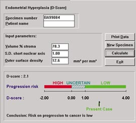Figur 6    &szlig;D-sk&aring;re hos en pasient med lav risiko for kreftutvikling