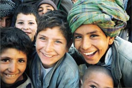 Det er ogs&aring; mange glade og friske barn i Afghanistan. Foto Kjersti Ausdal