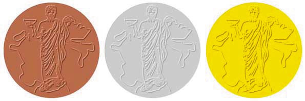 Finnmarksknappen i gull, s&oslash;lv og bronse