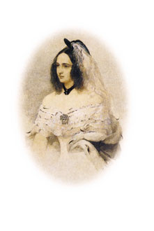 Natalia Nikolaievna Pusjkina. Akvarell av B.I. Gao 1842 &ndash; 1843 (8)