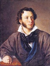 Aleksander Sergeevitsj Pusjkin (1799 &ndash; 1837). Oljemaleri av V.A. Tropin 1827 (8)