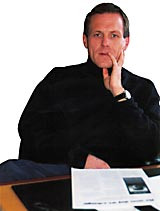 Konstituert helsedirekt&oslash;r Petter &Oslash;gar er en mann med sans for lange tankerekker og refleksjoner. Foto I.M. H&oslash;ie