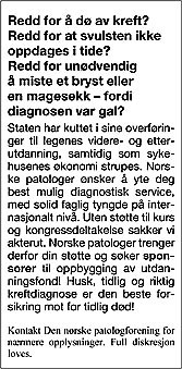 Figur 1   Forslag til annonsetekst