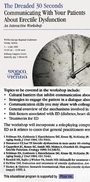 Figur 1    Invitasjon til symposium om erektil dysfunksjon mottatt i posten.  a) Forsiden  b) Utsnitt av side 2, der Pfizers&hellip;