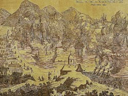 Krigen &ndash; her representert ved slaget p&aring; Bergens v&aring;g i 1665 &ndash; kan paradoksalt nok ha bidratt til at de f&oslash;rste antydningene&hellip;