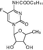  Figur 4    Kjemisk struktur for capecitabine