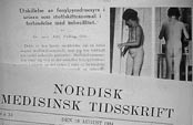 Den ber&oslash;mte artikkelen i Nordisk Medicin (1)