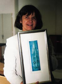 Anna Middelfart grunnla yrkesforeningen for ti &aring;r siden. P&aring; &aring;rsm&oslash;tet ble hun beh&oslash;rig markert. Foto S.B. Nesje