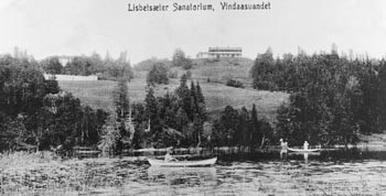  Figur 5    Lisbets&aelig;ter Sanatorium, prospekt ca. 1895. Bildet er stilt til r&aring;dighet av Karl &Aring;ge Wikstr&oslash;m