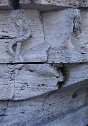  Figur 1    Relieff som viser Asklepios. Fra Tiber&oslash;ya (Isola Tiberina) i Roma. Alle foto E.J. Berle