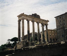  Figur 3    Saturns tempel p&aring; Forum Romanum