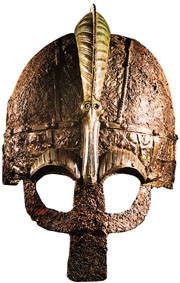 Figur 3   Merovingertidshjelm fra Vendel, Sverige. Foto Christer &Aring;hlin. Gjengitt med tillatelse fra Statens Historiska&hellip;