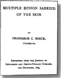 Figur 2   Boecks publikasjon fra 1899