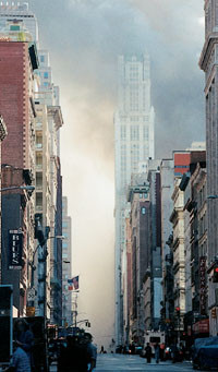 Downtown New York om ettermiddagen 11. september