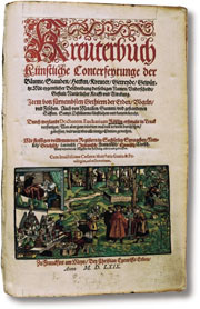 Figur 5   R&ouml;sslins urtebok 1569. Foto &Oslash;. Larsen