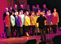 Figur 1   Norsk Pediatrisk Kammerkor med motto: Ingen Rikshospitalsk scene uten koret