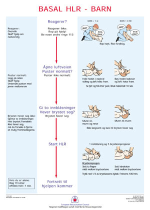 Figur 3   Basal hjerte-lunge-redning av barn