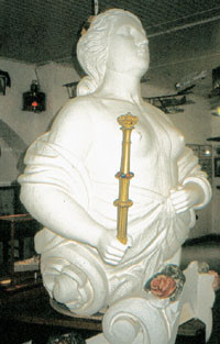 Figur&thinsp;&thinsp;2  &laquo;Nordstjernen&raquo;s gallionsfigur. Marinemuseet Horten, med tillatelse. Foto Aksel Ongre