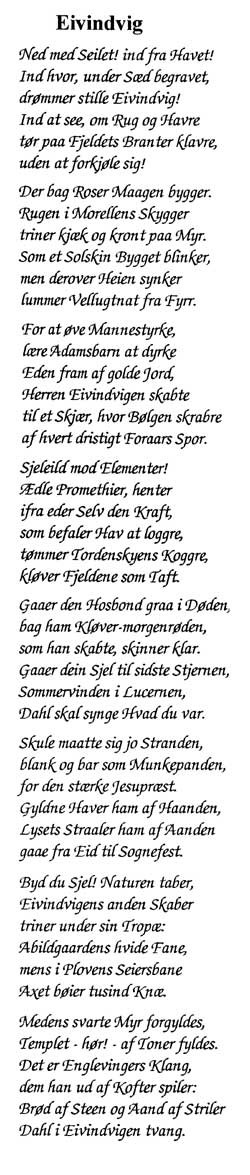 Henrik Wergelands hyllingsdikt og beskrivelse av Dahls virke. Wergeland skrev diktet etter sitt bes&oslash;k hos prosten i 1832