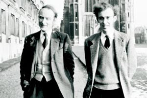 De to nobelprisvinnerne James Watson og Francis Crick. Foto CameraPress/Scanpix