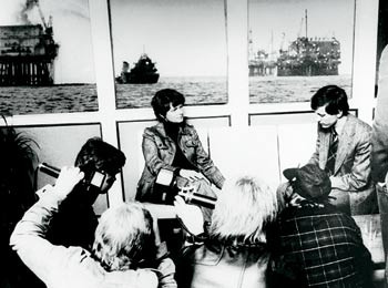 Gro Harlem Brundtland fikk sin ildd&aring;p som milj&oslash;vernminister under Bravo-ulykken i 1977. Foto Olav Hasselknippe/SCANPIX