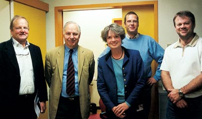 Norsk bes&oslash;k til poliklinikken i klinisk farmakologi ved Academisch Medisch Centrum i Amsterdam. Fra venstre: Hans Erik&hellip;