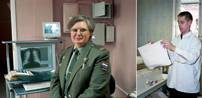 Moderne datautstyr er p&aring; plass, og til stor hjelp i kampen mot tuberkulose. Fengselsoverlege Ludmila Berejkova er sv&aelig;rt&hellip;