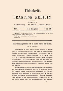 Slik s&aring; forsiden ut i &aring;rets siste utgave for snart 123 &aring;r siden, da Tidsskriftet ble publisert i sin aller f&oslash;rste &aring;rgang&hellip;
