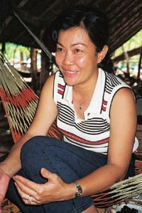 Thida Chak, en av Kambodsjas 20 psykiatere. Foto Marit Hafting