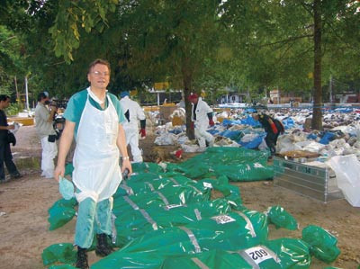 Torleiv Ole Rognum p&aring; plassen der de nordiske identifiseringsteamene startet arbeidet 1. nytt&aring;rsdag. Det er sv&aelig;rt liten&hellip;