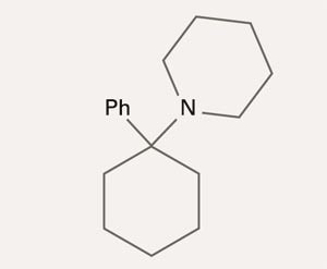 Strukturformel for fensyklidin