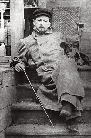 Figur 3  Anton Pavlovitsj Tsjekhov (1860&thinsp;&ndash;&thinsp;1904), lege og forfatter: &laquo;Litteraturen er min elskerinne, medisinen min&hellip;