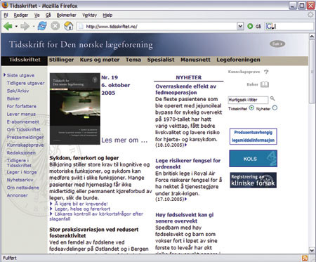 Innholdet er blitt mye st&oslash;rre p&aring; ti &aring;r (18.10. 2005)