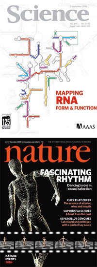 Den ene artikkelen ble 16.2. 2007 publisert i Science (www.sciencemag.org), den andre ble e-publisert i Nature (www.nature&hellip;