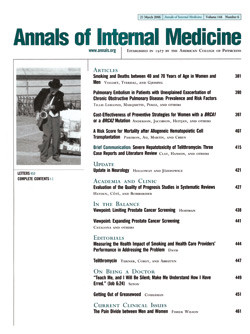 Artikkelen ble 19.6. 2007 publisert i Annals of Internal Medicine (www.annals.org), som er et amerikansk indremedisinsk&hellip;