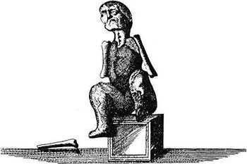 Figur 5  Det best kjente av alle steinbarn var fra Sens i Frankrike og ble sk&aring;ret ut etter morens d&oslash;d i 1582. Det var i&hellip;