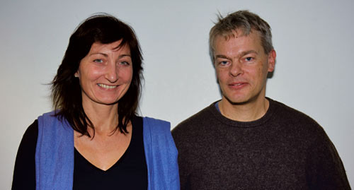 May-Britt og Edvard Moser. Foto Raymond Skjerpeng, Kavli Institute for Systems Neuroscience