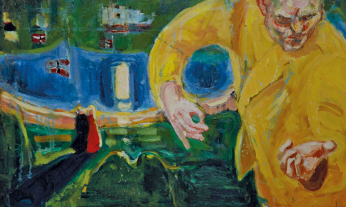 Mysterier er en av romanene hvor Hamsun bruker legeskikkelsen i sin fortelling. Tor-Arne Moen: Mysterier, 1992. Foto Rune&hellip;