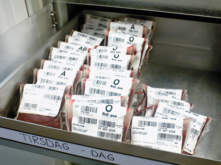 Blodposer fra Akershus universitetssykehus 2006. Ilustrasjonsfoto Espen Braata, VG/SCANPIX
