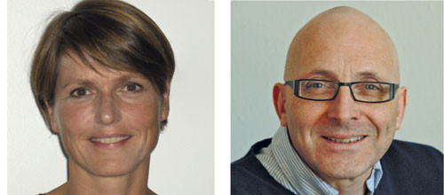 F&oslash;rsteforfatter Marta Ebbing (foto privat) og andreforfatter Kaare Harald B&oslash;naa (foto Geir Gjelseth)