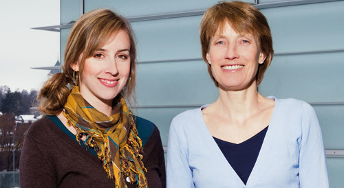 Malin Lando (til venstre) og Heidi Lyng. Foto Per Marius Didriksen