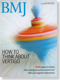 Artikkelen ble publisert 26.9. 2009 i BMJ (www.bmj.com), som regnes som en av de &laquo;fem store&raquo; innen medisinsk publisering ved&hellip;