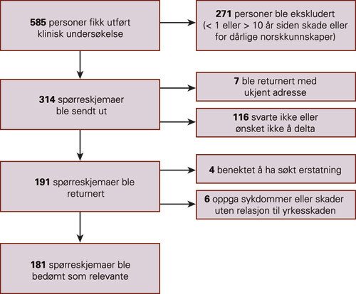 Figur 1  Flytdiagram over deltakerne i sp&oslash;rreunders&oslash;kelsen