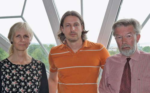 Randi Ulberg, Paul Johansson og Per H&oslash;glend. Foto Alice Marble