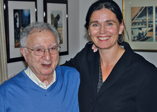 Marvin Zelen og Mette Kalager. Foto privat