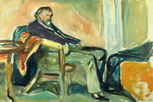 Figur 4  Edvard Munch: Selvportrett etter spanskesyken, 1919, olje p&aring; lerret, 60 x 90 cm. Museum f&uuml;r Kunst und&hellip;