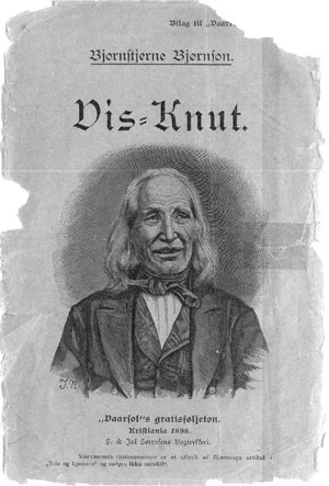 Figur 1  Vis-Knut var kjent langt utenfor Norges grenser, mye takket Bj&oslash;rnstjerne Bj&oslash;rnsons artikkel om sin sambygding