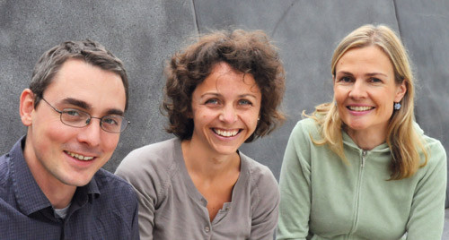 S&eacute;bastien W&auml;lchli, Ingerid Weum Abrahamsen og Johanna Olweus, studiens tredje-, f&oslash;rste- og sisteforfatter. Foto Lars-Egil&hellip;