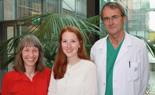Vibeke Videm, Kristin Sandal Berg og Roar Stenseth, artikkelens siste-, f&oslash;rste- og andreforfatter. Foto Asbj&oslash;rn Junker